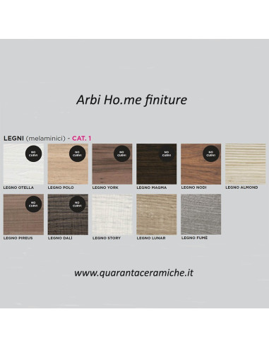 Arbi Ho.me mobile bagno legno pireus e ostrica opaco