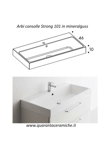 Arbi Ho.me mobile bagno legno york L100xP45 cm