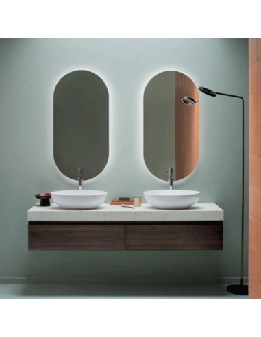 Arbi mobile bagno Home finitura legno magma L160xP45 cm