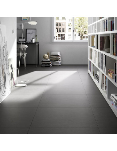 marazzi block black 90x90 effetto cemento