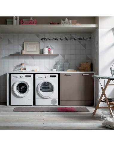 Mobile lavatoio Arbi Home Laundry L235xP68 cm Canapa opaco