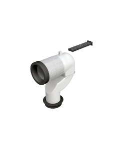 Curva tecnica variabile per vaso filomuro con scarico suolo da 16 a 20 cm