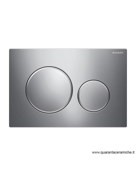 Placca di comando Geberit Sigma 20 Satinato Cromato 246X164 mm