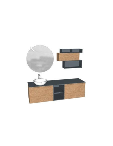 Arbi Street Mobile Bagno Rovere Tabacco