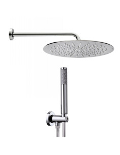 Bossini Soffione Tetis in acciaio inox più duplex Zen