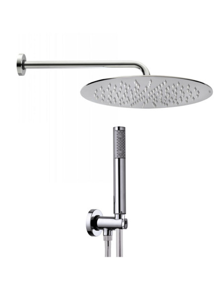 Bossini Soffione Tetis in acciaio inox più duplex Zen