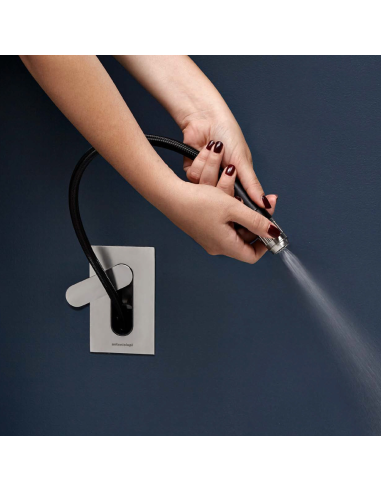 antoniolupi Intenso doccetta igienica da incasso in acciaio inox