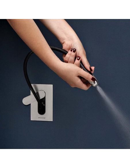 antoniolupi Intenso doccetta igienica da incasso in acciaio inox