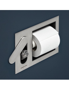 antoniolupi Cartaintenso doccetta igienica da incasso con porta rotolo
