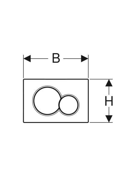 115.770.KA.5 - Geberit Sigma 01 Cromo Lucido - Cromo Satinato