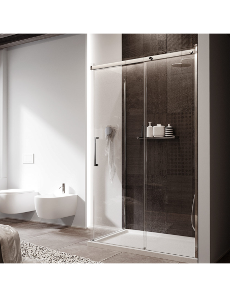 Box doccia Firenze 80x120 angolare scorrevole cristallo anticalcare