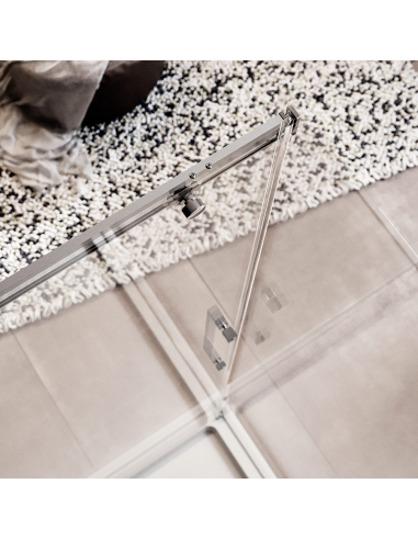 Box doccia Firenze 80x120 angolare scorrevole cristallo anticalcare