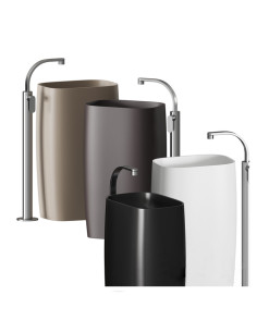 Lavabo a colonna MONOFLAG a centro stanza