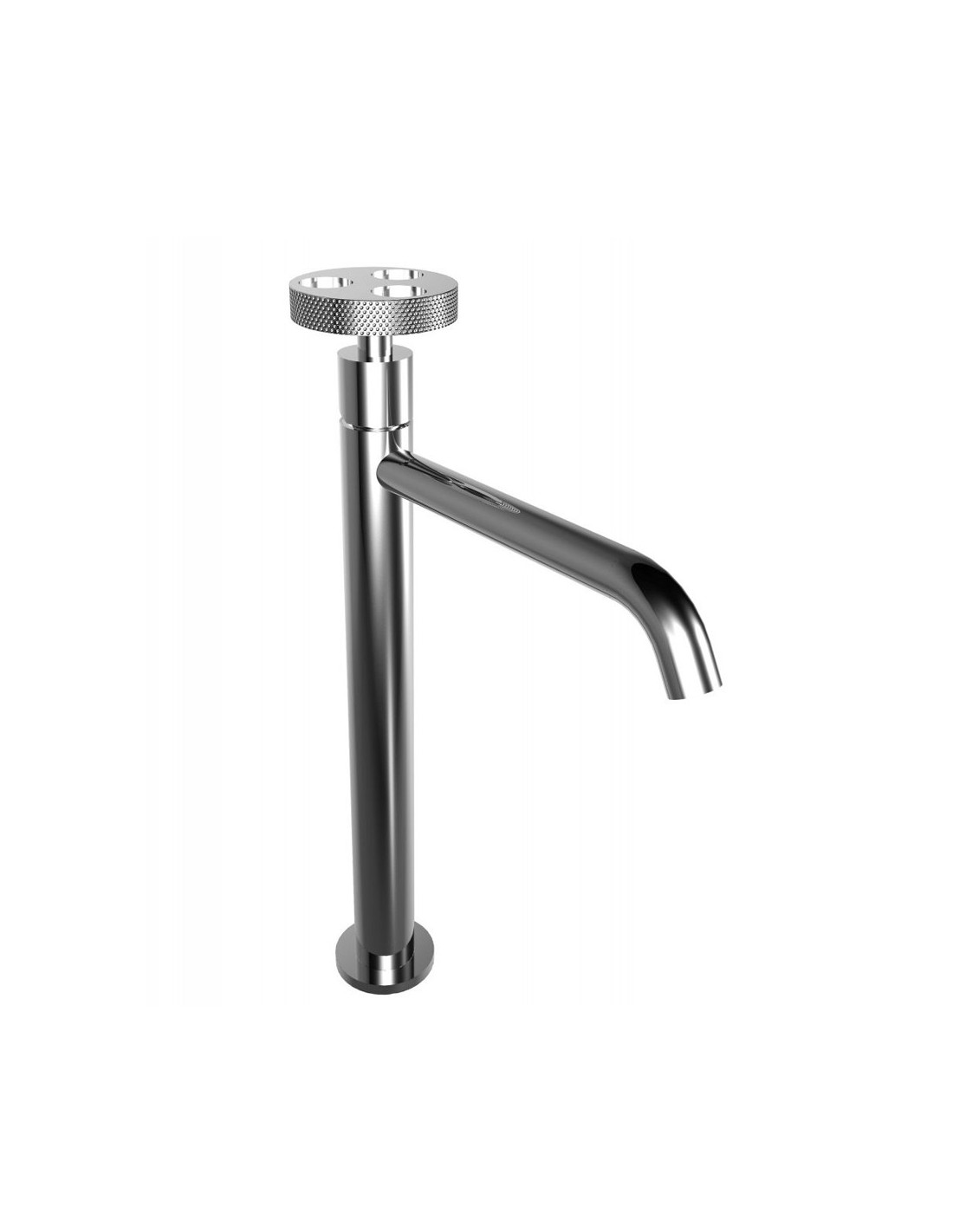 Miscelatore Lavabo Alto Monocomando con Piletta Clic/Clac Nero Opaco