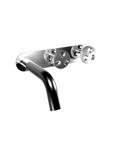 Bongio BOWLING Gruppo lavabo tre fori incasso a muro - ART 38541 -