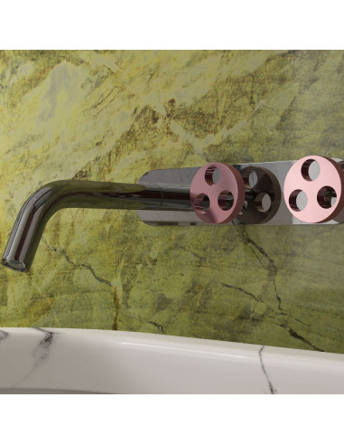 Bongio BOWLING Gruppo lavabo tre fori incasso a muro - ART 38541 -