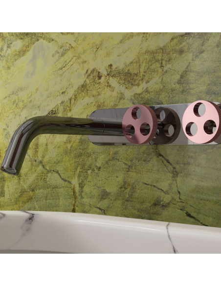 Bongio BOWLING Gruppo lavabo tre fori incasso a muro - ART 38541 -