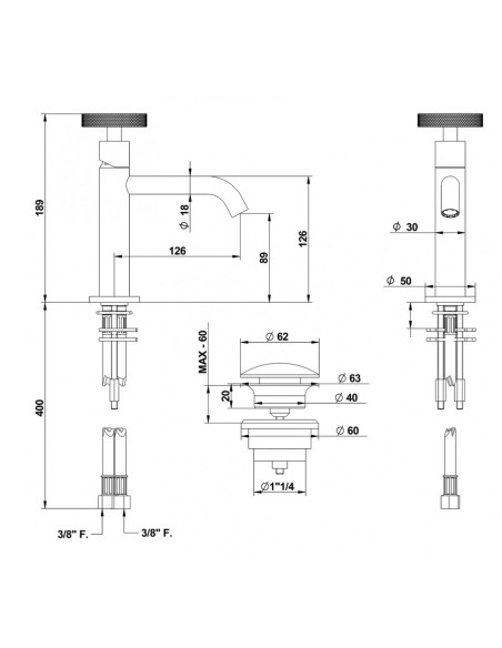 Miscelatore Bongio Collezione BOWLING - MIGLIOR PREZZO