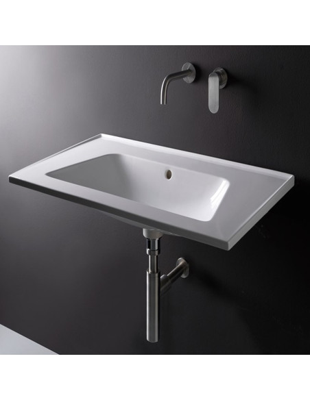 Flaminia - Lavabo sospeso bloom 85 - BM85L - Quaranta Ceramiche Srl