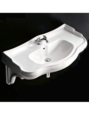 Kerasan Retrò Lavabo completo di staffe art. 1050 - Quaranta Ceramiche
