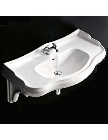 Kerasan Retrò Lavabo completo di staffe art. 1050 - Quaranta Ceramiche