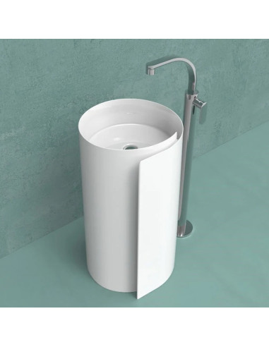 Flaminia Lavabo a colonna MONOROLL a centro stanza - ART MR44C -