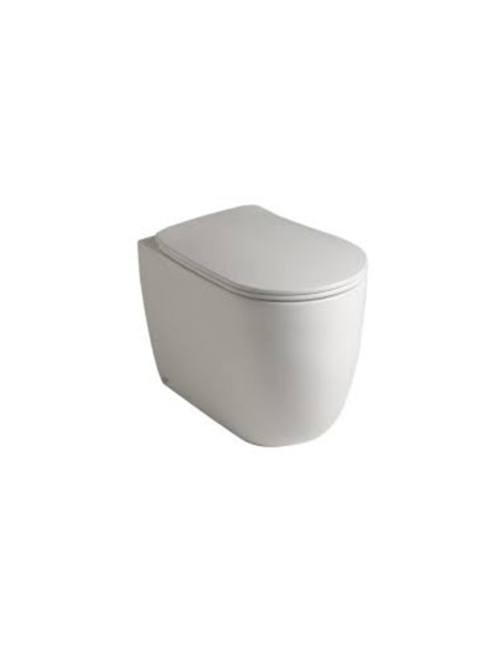 Kerasan Nolita vaso Norim filo muro e coprivaso slim soft close