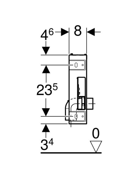 Modulo Geberit Combifix per bidet sospeso 457.608.00.5