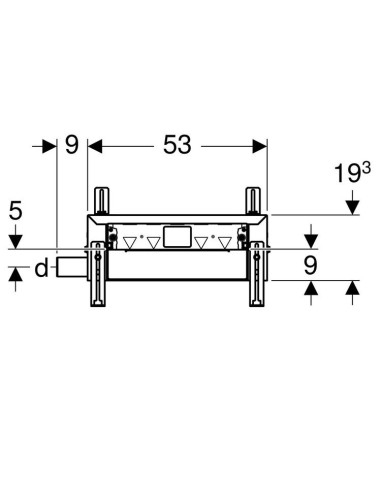 Geberit Combifix scarico a parete per doccia, massetto 90–200 mm 457.534.00.1