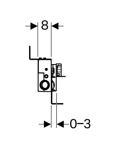 Geberit Combifix scarico a parete per doccia, massetto 90–200 mm 457.534.00.1
