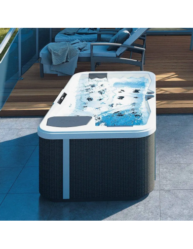 Grandform - Kinedo Minipiscina Happy SPA A200 2 posti bianco/rattan