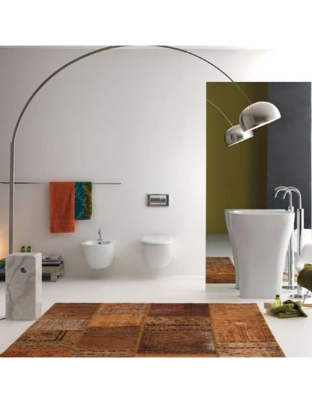 Kerasan Aquatech Norim vaso sospeso e coprivaso slim rallentato