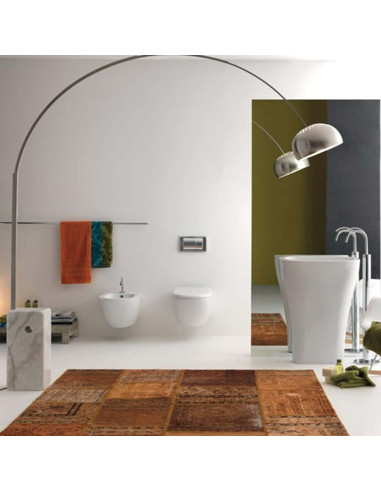 Kerasan Aquatech sanitari sospesi vaso, bidet e coprivaso slim soft close