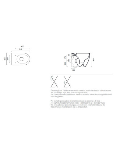 Sanitari Filo muro Catalano Sfera 54 vaso, bidet e coprivaso rallentato