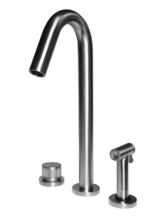 Bongio Gruppo 3 fori lavello cucina con bocca girevole