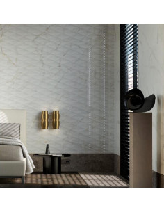 Marazzi Allmarble Wall Golden White Struttura Pavé Satin 3D 40x120 M6TK - Miglior Prezzo