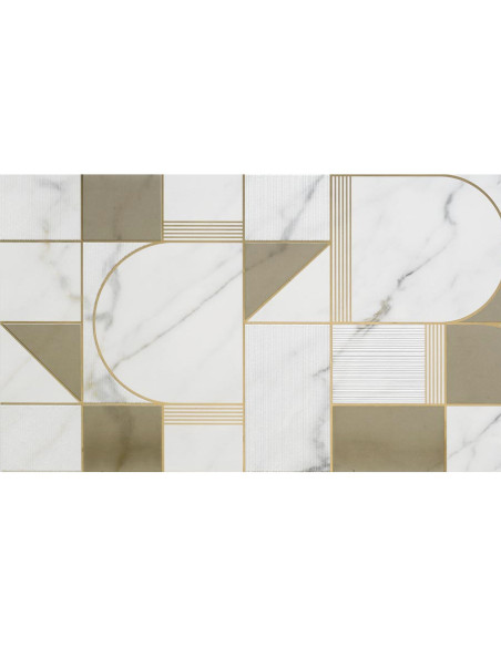 Marazzi Allmarble Wall Golden White Decoro Club 40x120 M8T5 - Miglior Prezzo