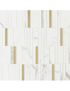 Marazzi Allmarble Wall Statuario Mosaico Barcode Lux 40x40 M8H9 - Miglior Prezzo