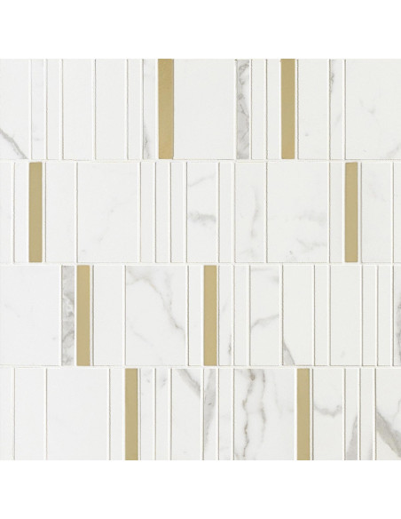 Marazzi Allmarble Wall Statuario Mosaico Barcode Lux 40x40 M8H9 - Miglior Prezzo