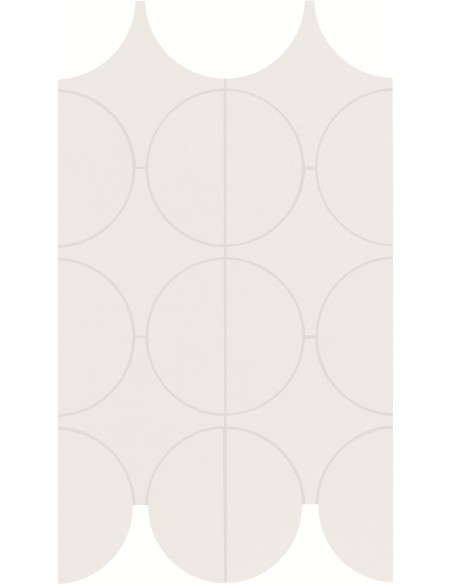 Marazzi Cementum Ash Mosaico cerchi 23,8x41,4 M9XZ - Miglior Prezzo