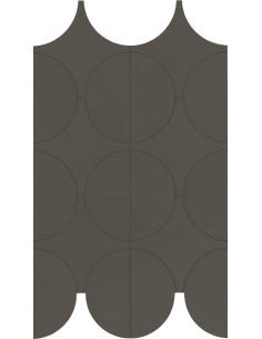 Marazzi Cementum Carbon Mosaico cerchi 23,8x41,4 M9Y4 - Miglior Prezzo