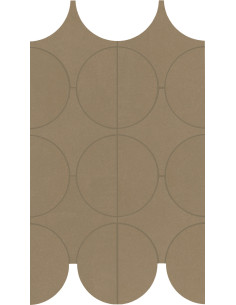 Marazzi Cementum Olive Mosaico cerchi 23,8x41,4 M9Y5 - Miglior Prezzo
