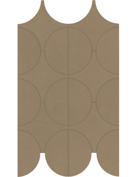 Marazzi Cementum Olive Mosaico cerchi 23,8x41,4 M9Y5 - Miglior Prezzo