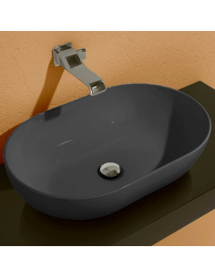 Flaminia App Lavabo da appoggio 62 cm CARBONE