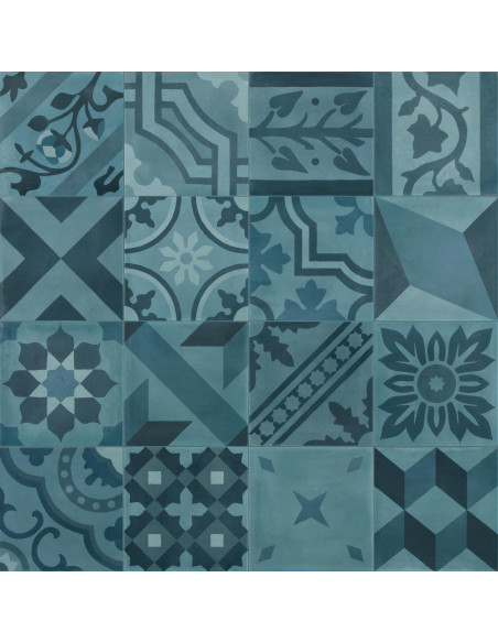 Marazzi D_Segni Blend Decoro Mix Azzurro 20x20 M607 - Miglior Prezzo