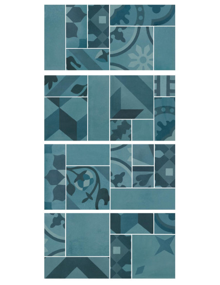 Marazzi D_Segni Blend Mosaico Azzurro 19x38 M8WR - Miglior Prezzo