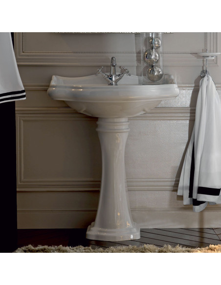 Kerasan Retrò Lavabo con colonna 73 cm