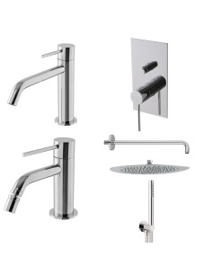 Treemme Up+ Miscelatore Lavabo, bidet e incasso doccia