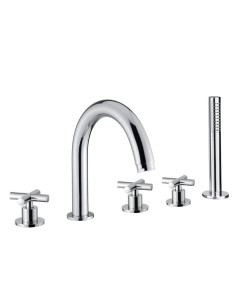 Bugnatese Rodos Batteria bordo vasca 5 fori 7380 - Offerta Online