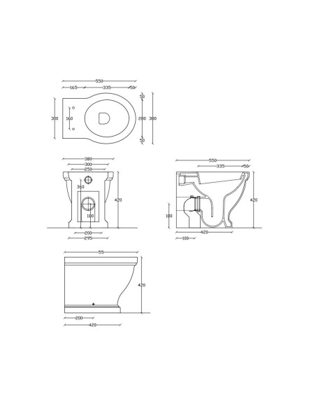 Galassia Ethos vaso filo muro con coprivaso art. 8437 - Miglior prezzo